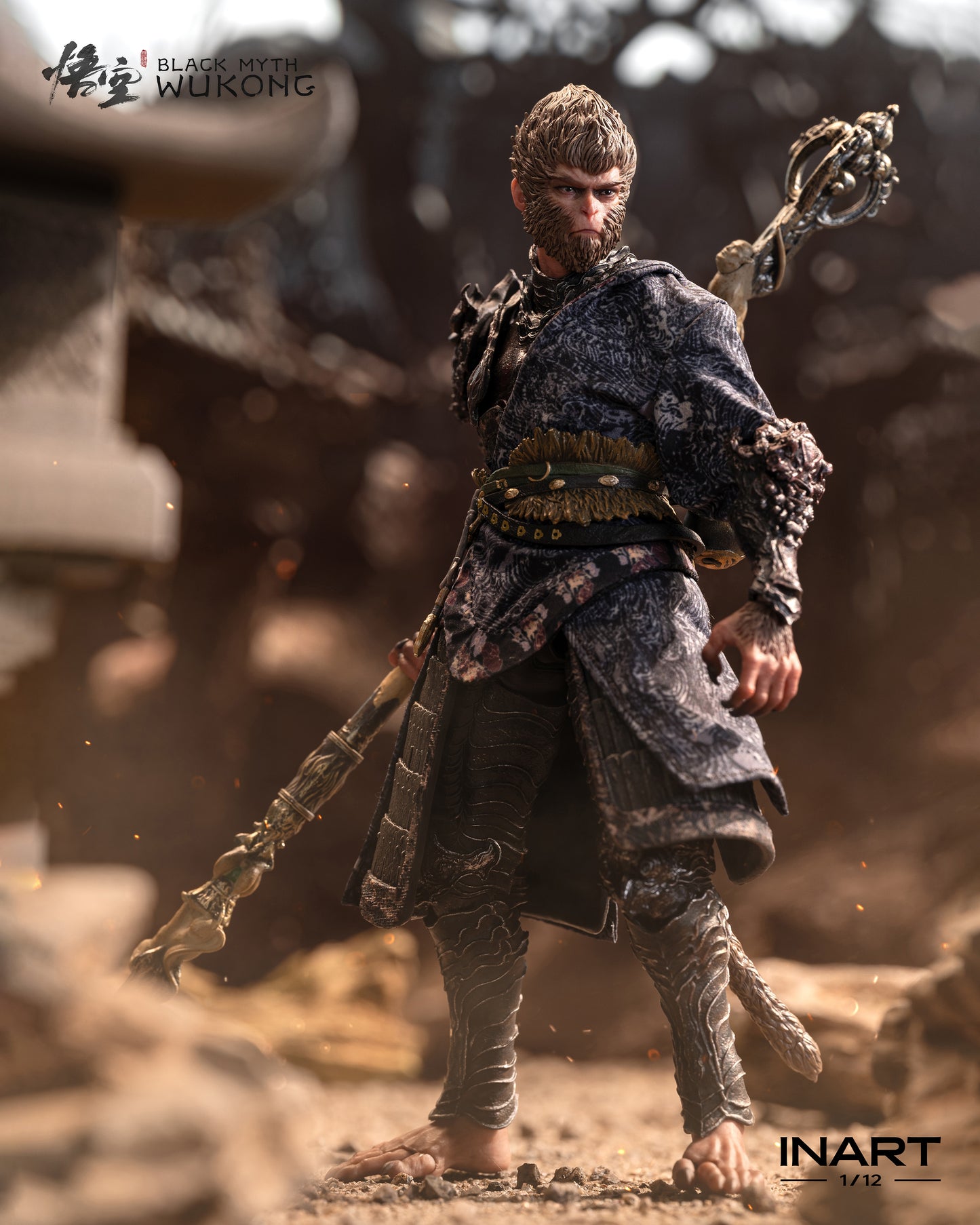 PRE-ORDER INART Black Myth: Wukong 1/12 Scale Action Figure - The Destined One in the Bronze Armor Set