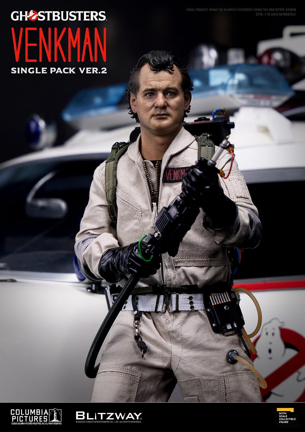 PRE-ORDER BLITZWAY Ghostbusters Dr. Peter Venkman Single Pack ver.2 1/6 Scale Action Figure