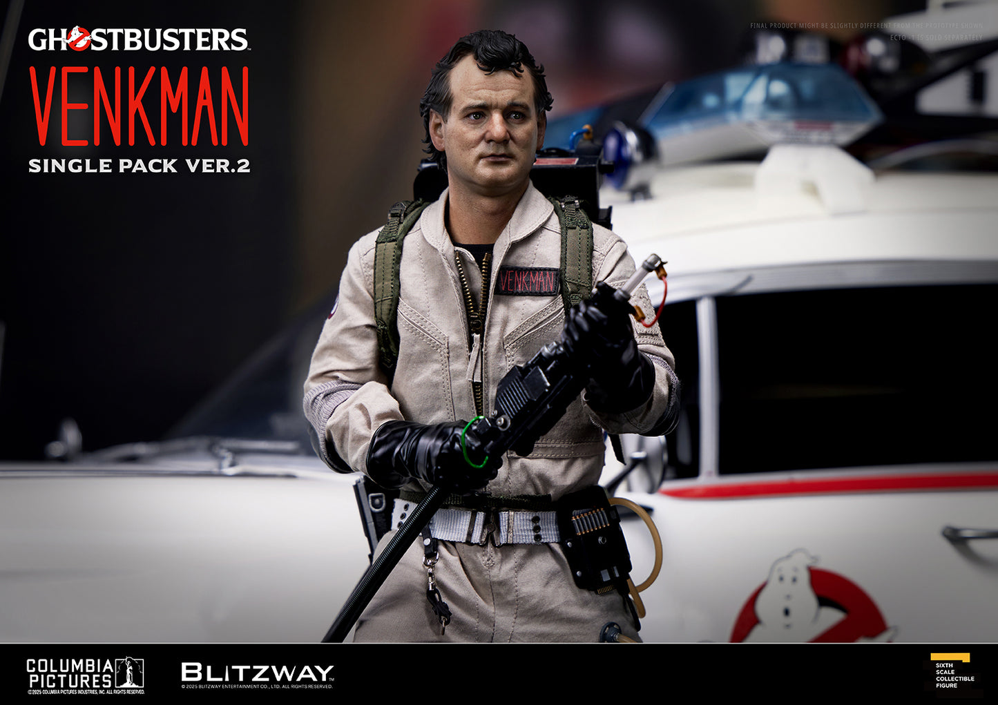 PRE-ORDER BLITZWAY Ghostbusters Dr. Peter Venkman Single Pack ver.2 1/6 Scale Action Figure