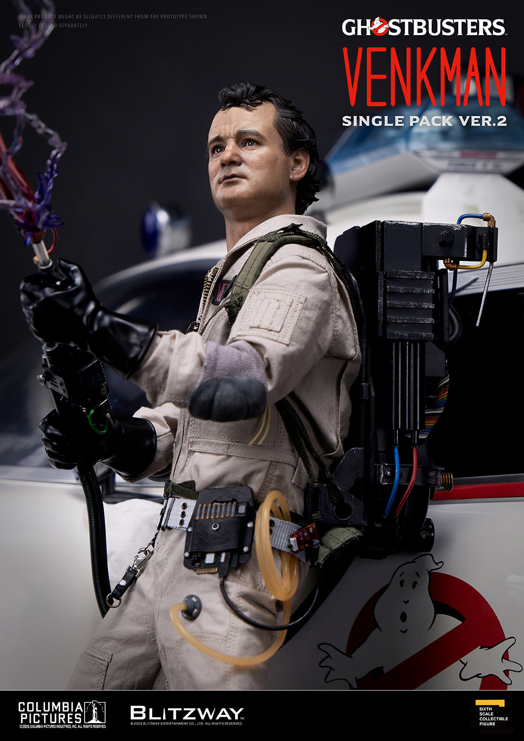 PRE-ORDER BLITZWAY Ghostbusters Dr. Peter Venkman Single Pack ver.2 1/6 Scale Action Figure