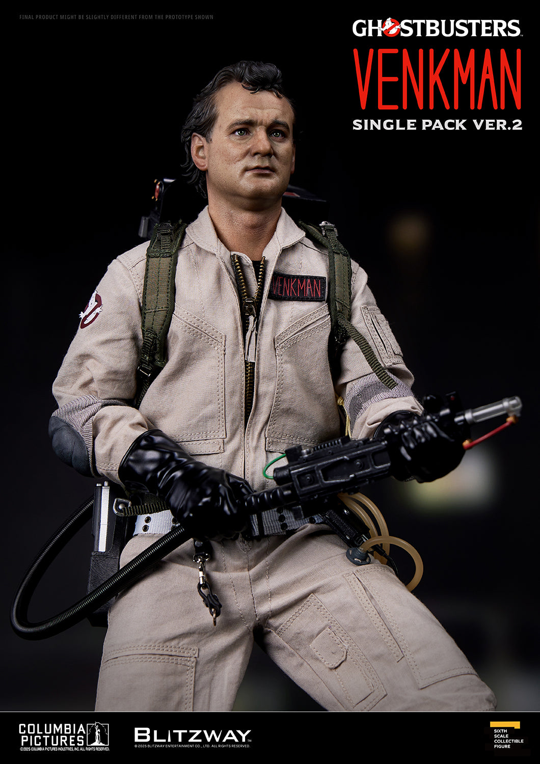 PRE-ORDER BLITZWAY Ghostbusters Dr. Peter Venkman Single Pack ver.2 1/6 Scale Action Figure