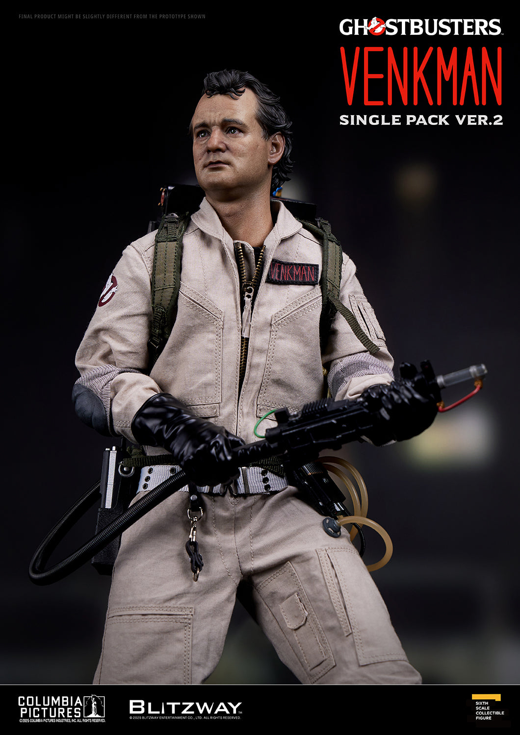 PRE-ORDER BLITZWAY Ghostbusters Dr. Peter Venkman Single Pack ver.2 1/6 Scale Action Figure