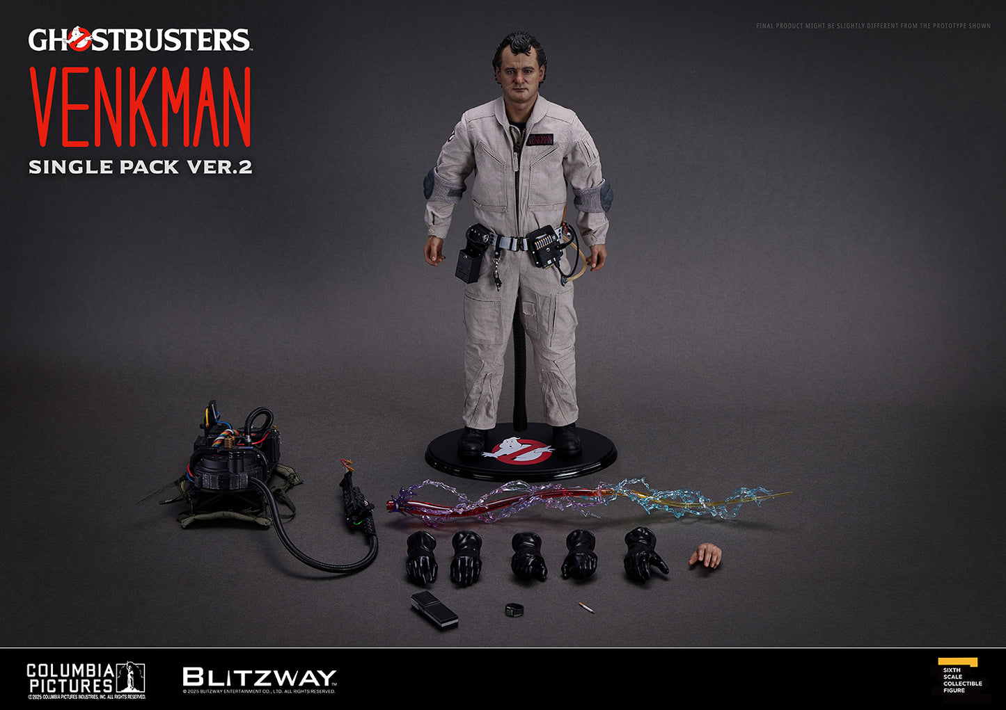PRE-ORDER BLITZWAY Ghostbusters Dr. Peter Venkman Single Pack ver.2 1/6 Scale Action Figure
