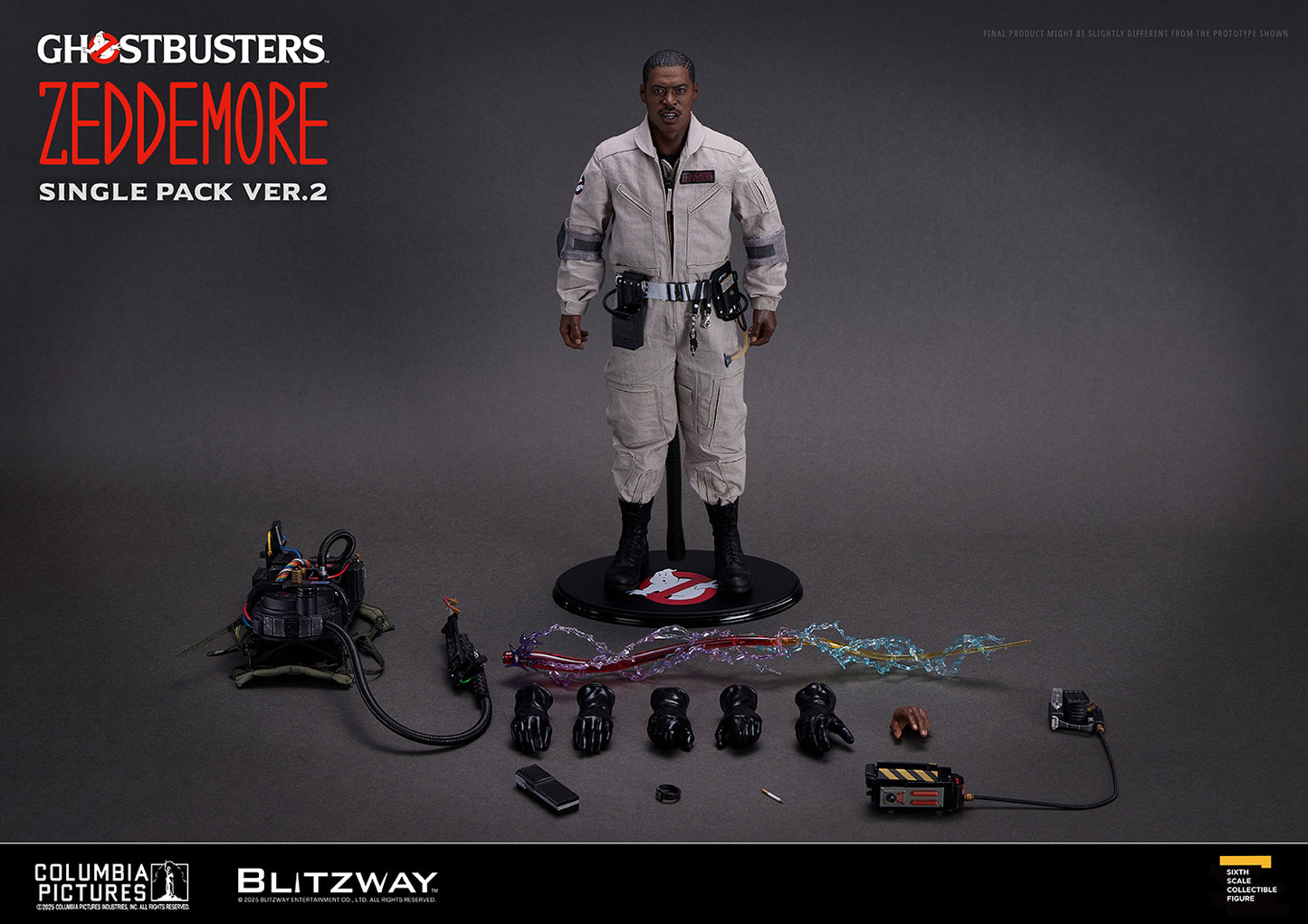 PRE-ORDER BLITZWAY Ghostbusters Winston Zeddemore Single Pack ver.2 1/6 Scale Action Figure