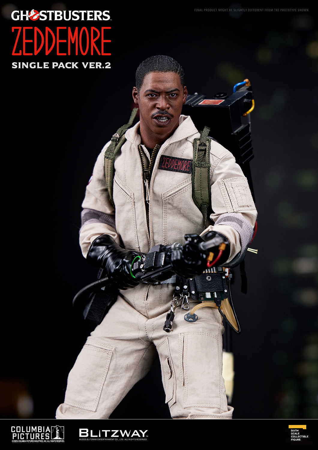 PRE-ORDER BLITZWAY Ghostbusters Winston Zeddemore Single Pack ver.2 1/6 Scale Action Figure
