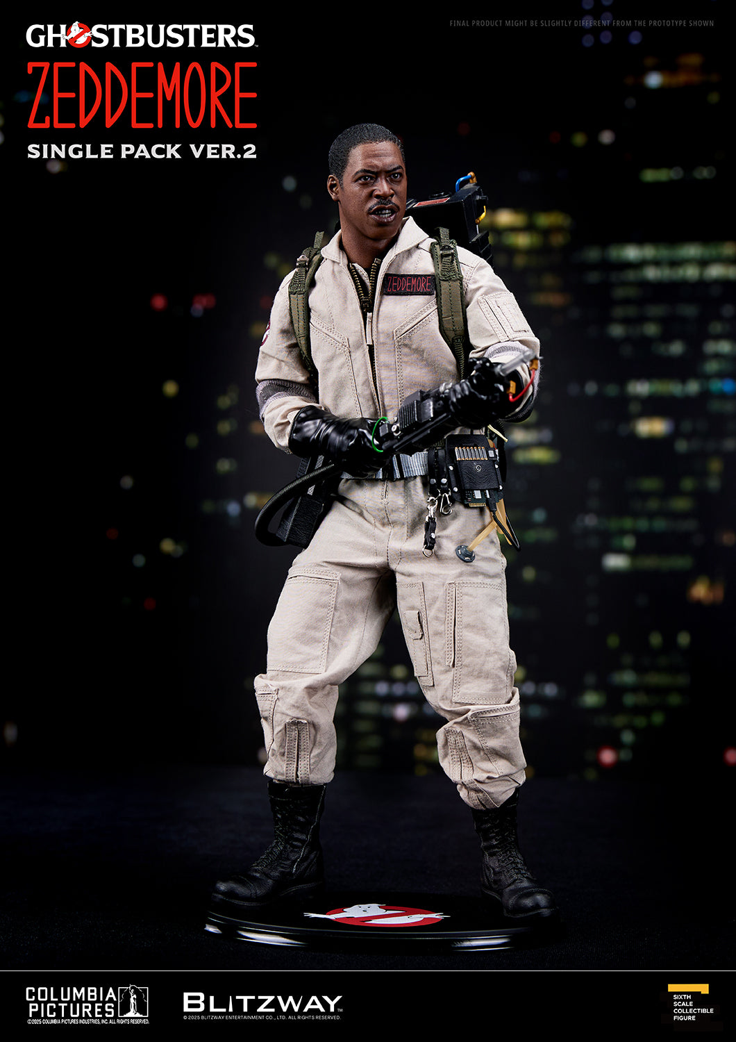 PRE-ORDER BLITZWAY Ghostbusters Winston Zeddemore Single Pack ver.2 1/6 Scale Action Figure