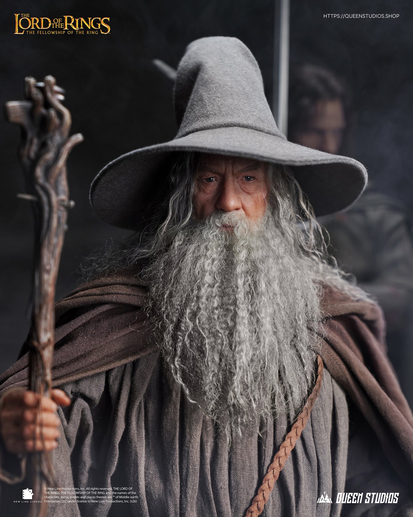 PRE-ORDER QUEEN STUDIOS THE LORD OF THE RINGS: THE FELLOWSHIP OF THE RING GANDALF 1/3 SCALE STATUE