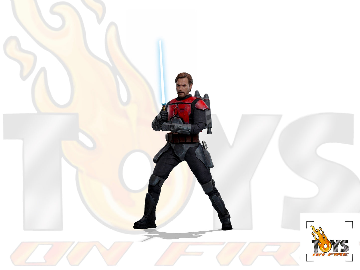 HOT TOYS TMS126 STAR WARS: THE CLONE WARS OBI-WAN KENOBI (MANDALORIAN ARMOR) 1/6TH SCALE COLLECTIBLE FIGURE