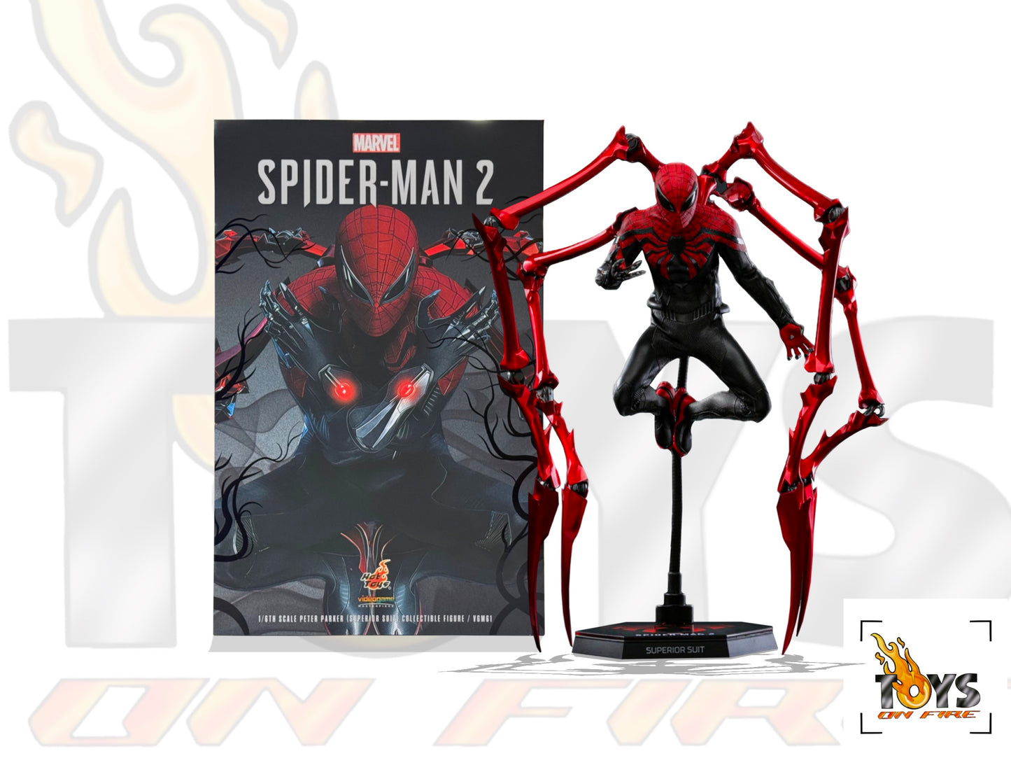 READY🔥 HOT TOYS VGM61 MARVEL'S SPIDER-MAN 2 PETER PARKER (SUPERIOR SUIT) 1/6TH SCALE COLLECTIBLE FIGURE