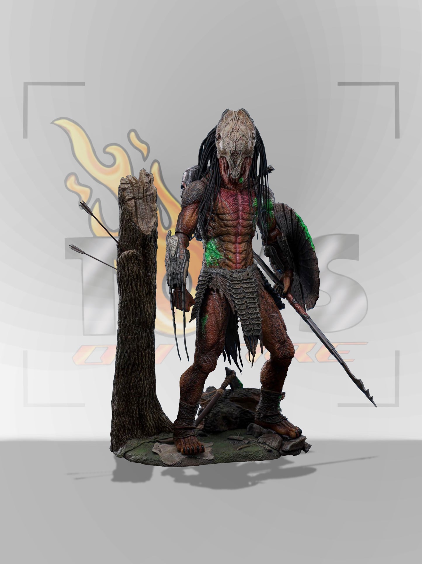 PRE-ORDER HOT TOYS TMS173 PREY FERAL PREDATOR (BATTLE DAMAGED VERSION) 1/6TH SCALE COLLECTIBLE FIGURE