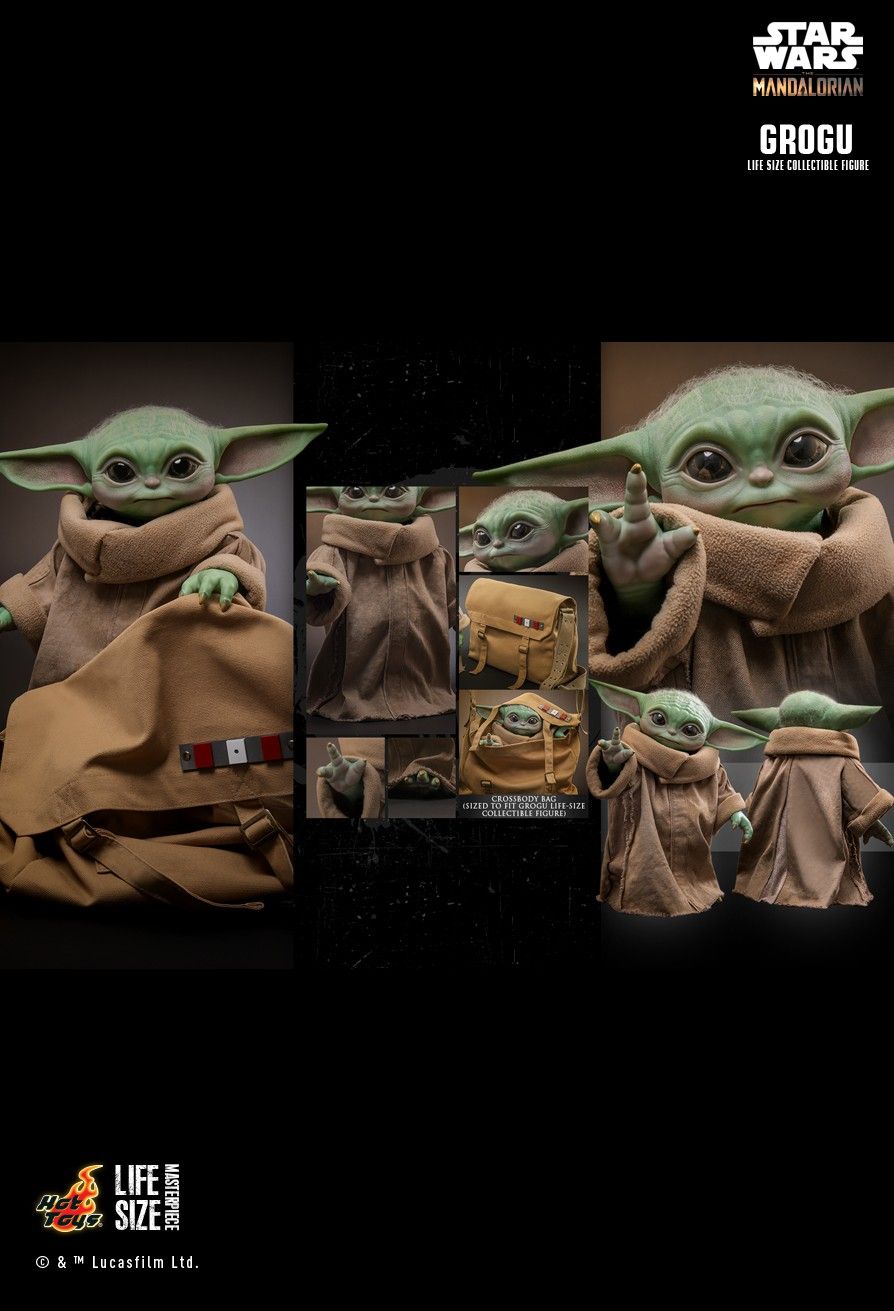 HOT TOYS LMS015 STAR WARS: THE MANDALORIAN GROGU LIFE-SIZE COLLECTIBLE FIGURE