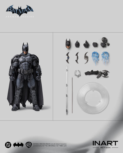 PRE-ORDER INART Action– Batman: Arkham Origins –  Batman (Battle Damaged Version) 1/12 Action Figure