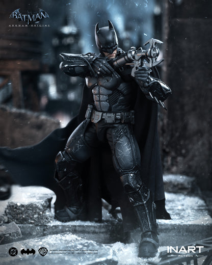 PRE-ORDER INART Action– Batman: Arkham Origins –  Batman (Battle Damaged Version) 1/12 Action Figure