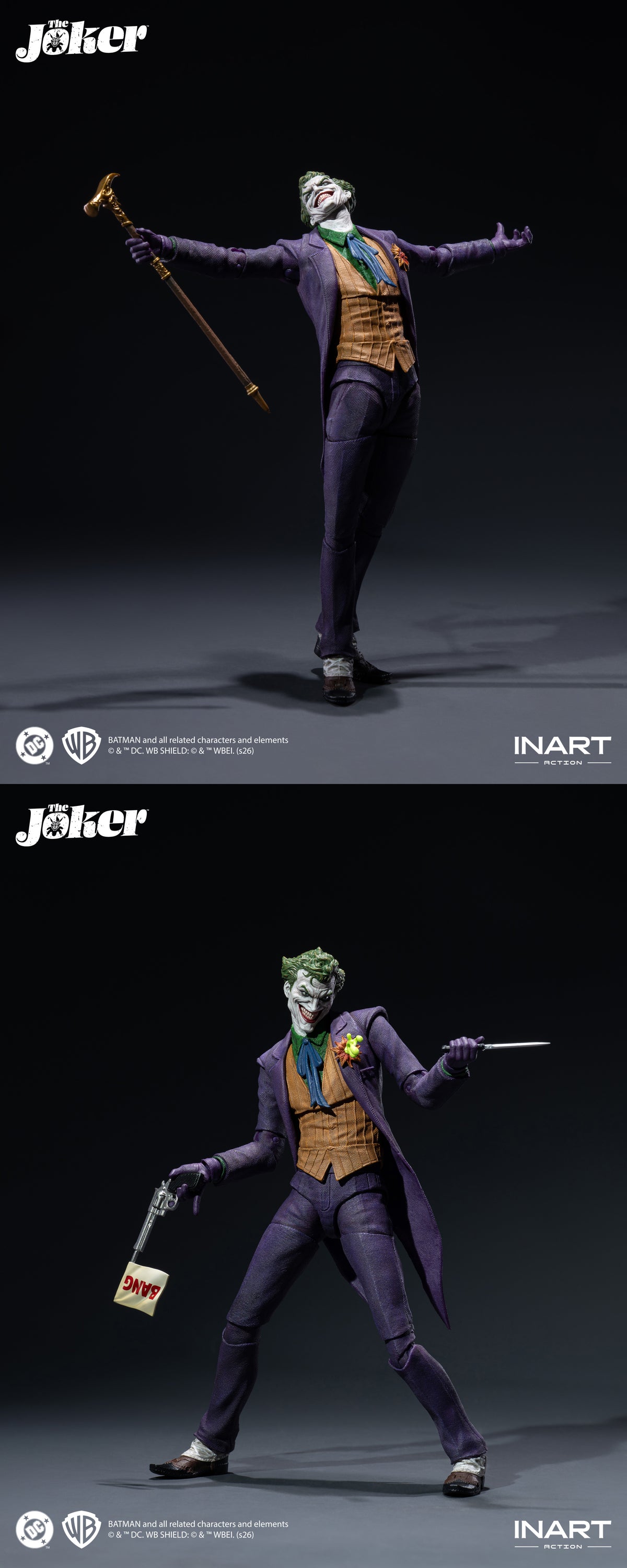 PRE-ORDER INART Action MAG C0005 - The Joker 1/12 Scale Action Figure