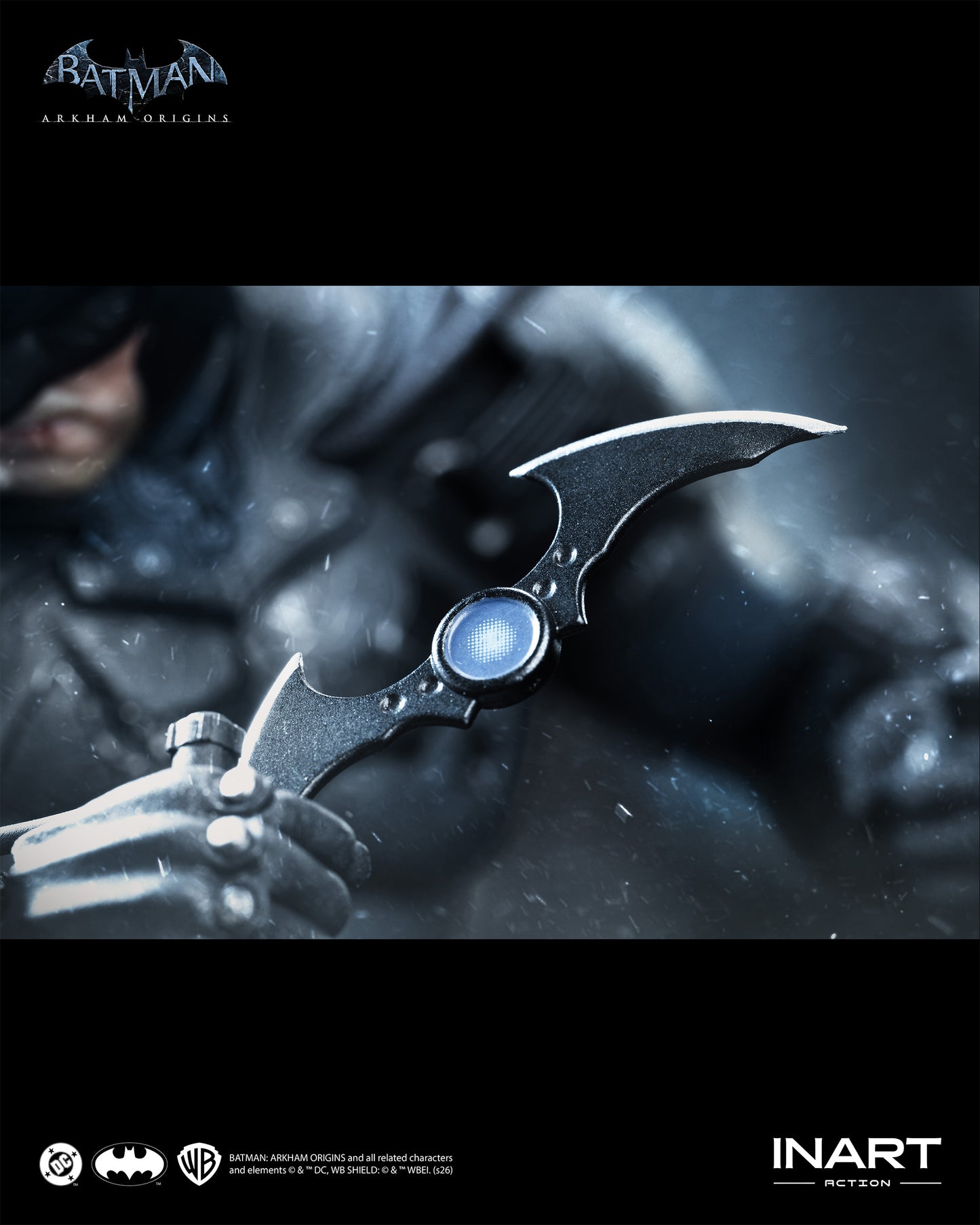 PRE-ORDER INART Action– Batman: Arkham Origins –  Batman (Battle Damaged Version) 1/12 Action Figure