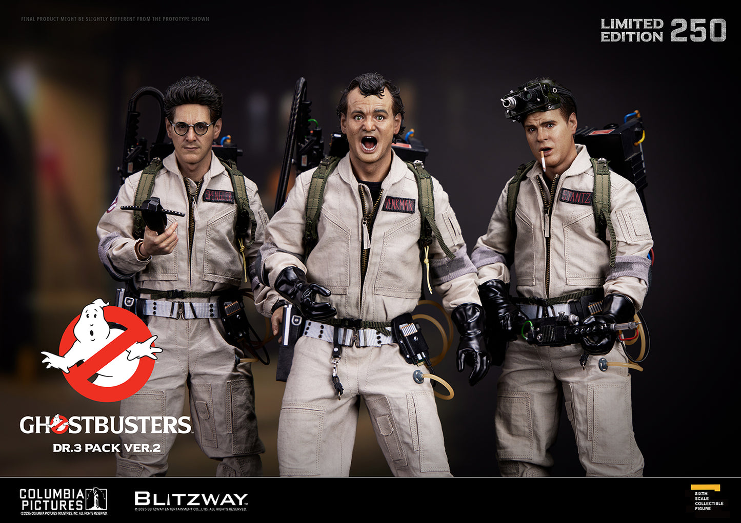 PRE-ORDER BLITZWAY Ghostbusters Dr.3 Pack ver.2 1/6 Scale Action Figure