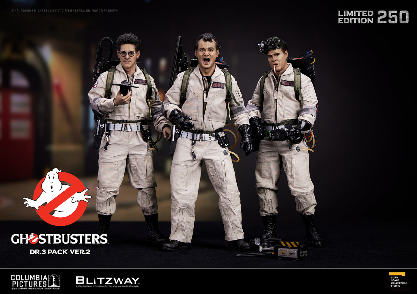 PRE-ORDER BLITZWAY Ghostbusters Dr.3 Pack ver.2 1/6 Scale Action Figure