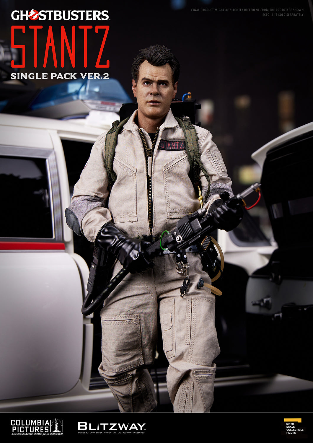 PRE-ORDER BLITZWAY Ghostbusters Dr. Raymond Stantz Single Pack ver.2 1/6 Scale Action Figure