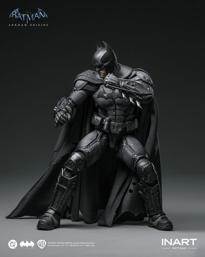 PRE-ORDER INART Action– Batman: Arkham Origins –  Batman (Battle Damaged Version) 1/12 Action Figure