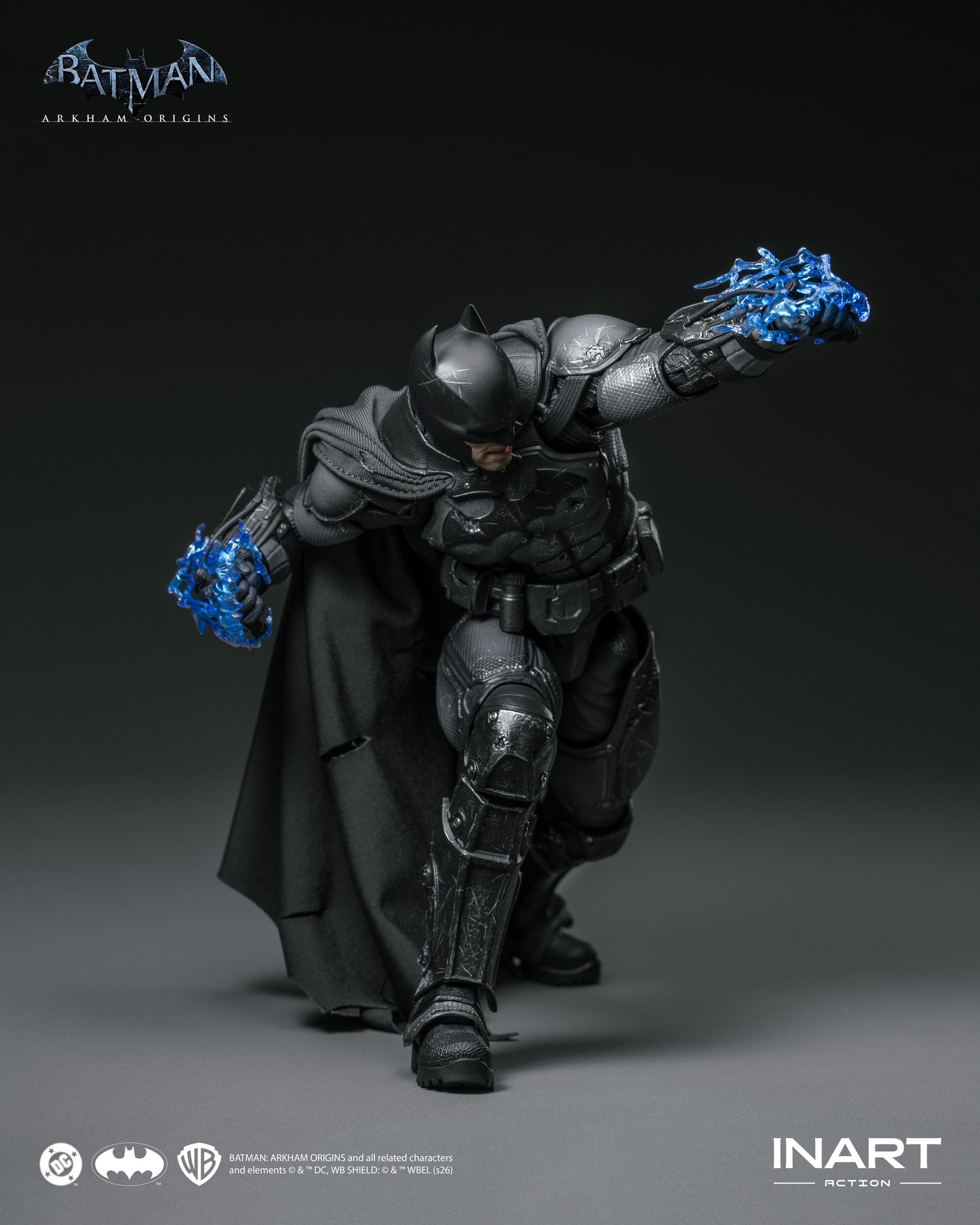 PRE-ORDER INART Action– Batman: Arkham Origins –  Batman (Battle Damaged Version) 1/12 Action Figure