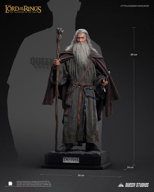 PRE-ORDER QUEEN STUDIOS THE LORD OF THE RINGS: THE FELLOWSHIP OF THE RING GANDALF  1/3 SCALE STATUE