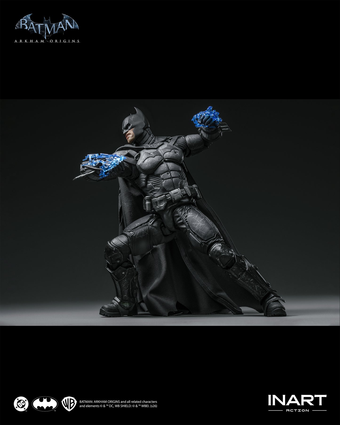 PRE-ORDER INART Action– Batman: Arkham Origins –  Batman (Battle Damaged Version) 1/12 Action Figure