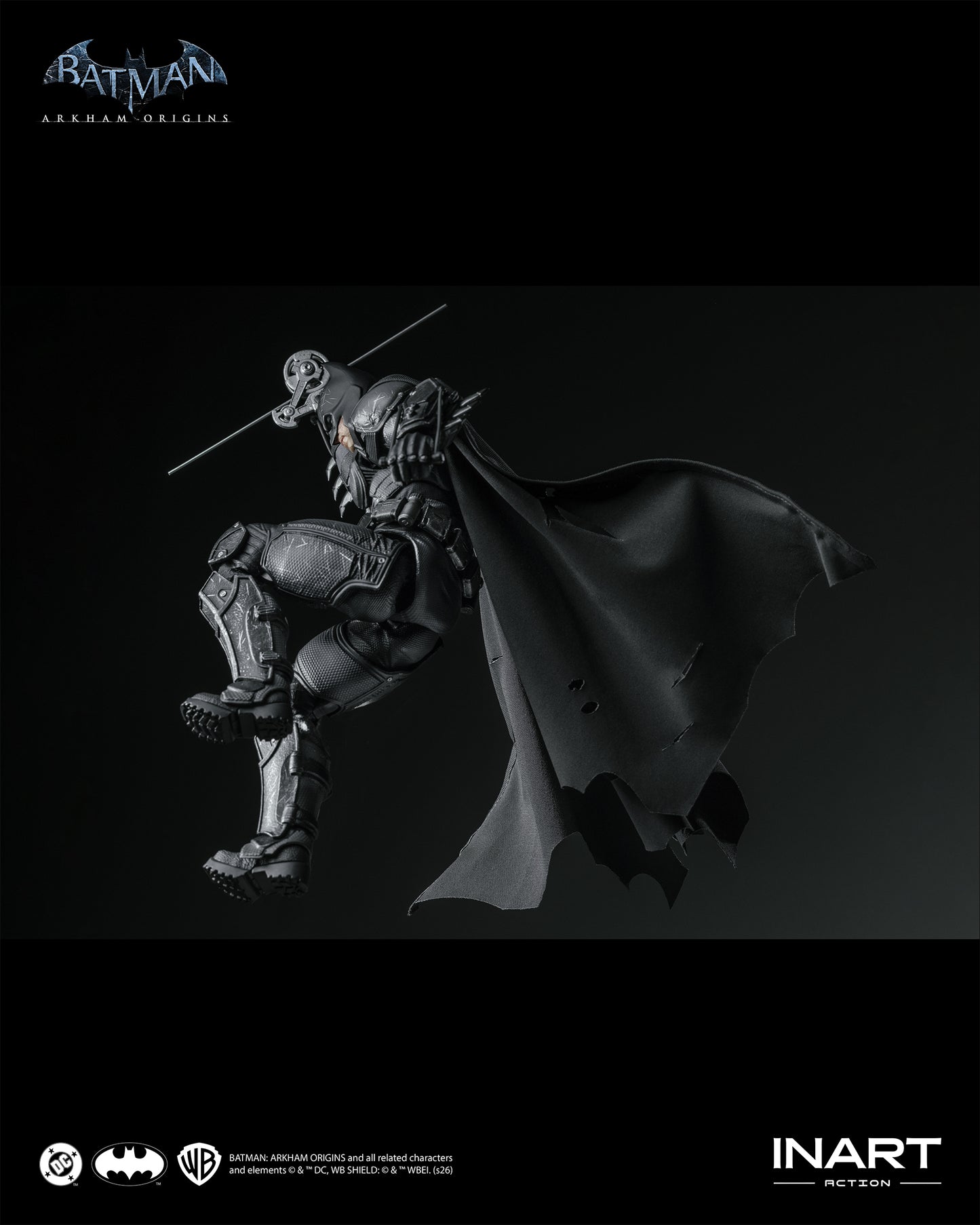 PRE-ORDER INART Action– Batman: Arkham Origins –  Batman (Battle Damaged Version) 1/12 Action Figure