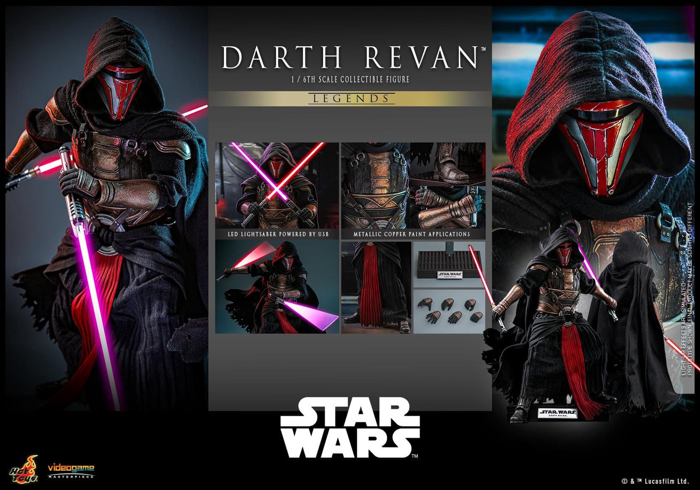 PRE-ORDER HOT TOYS VGM62 STAR WARS DARTH REVAN 1/6TH SCALE COLLECTIBLE FIGURE (NORMAL VERSION)