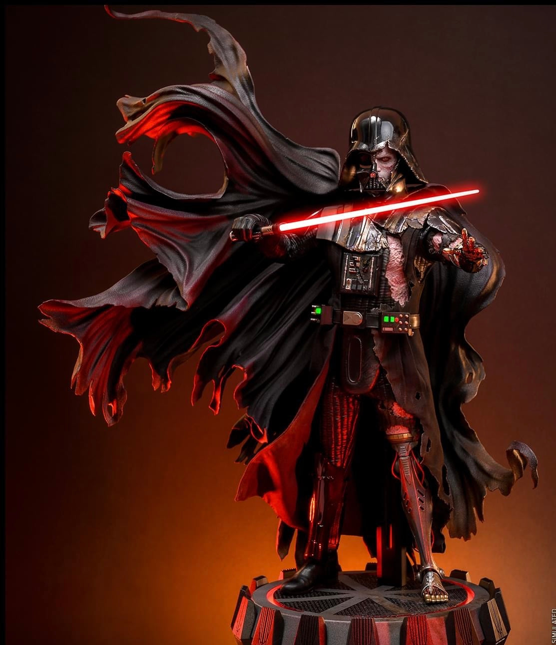 PRE-ORDER Hot Toys DX45B Star Wars Darth Vader Battle Damaged (Deluxe Version) (Special Edition) 1/6 Scale Collectibles Figure