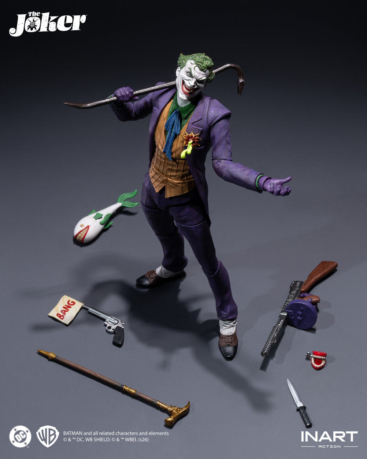 PRE-ORDER INART Action MAG C0005 - The Joker 1/12 Scale Action Figure