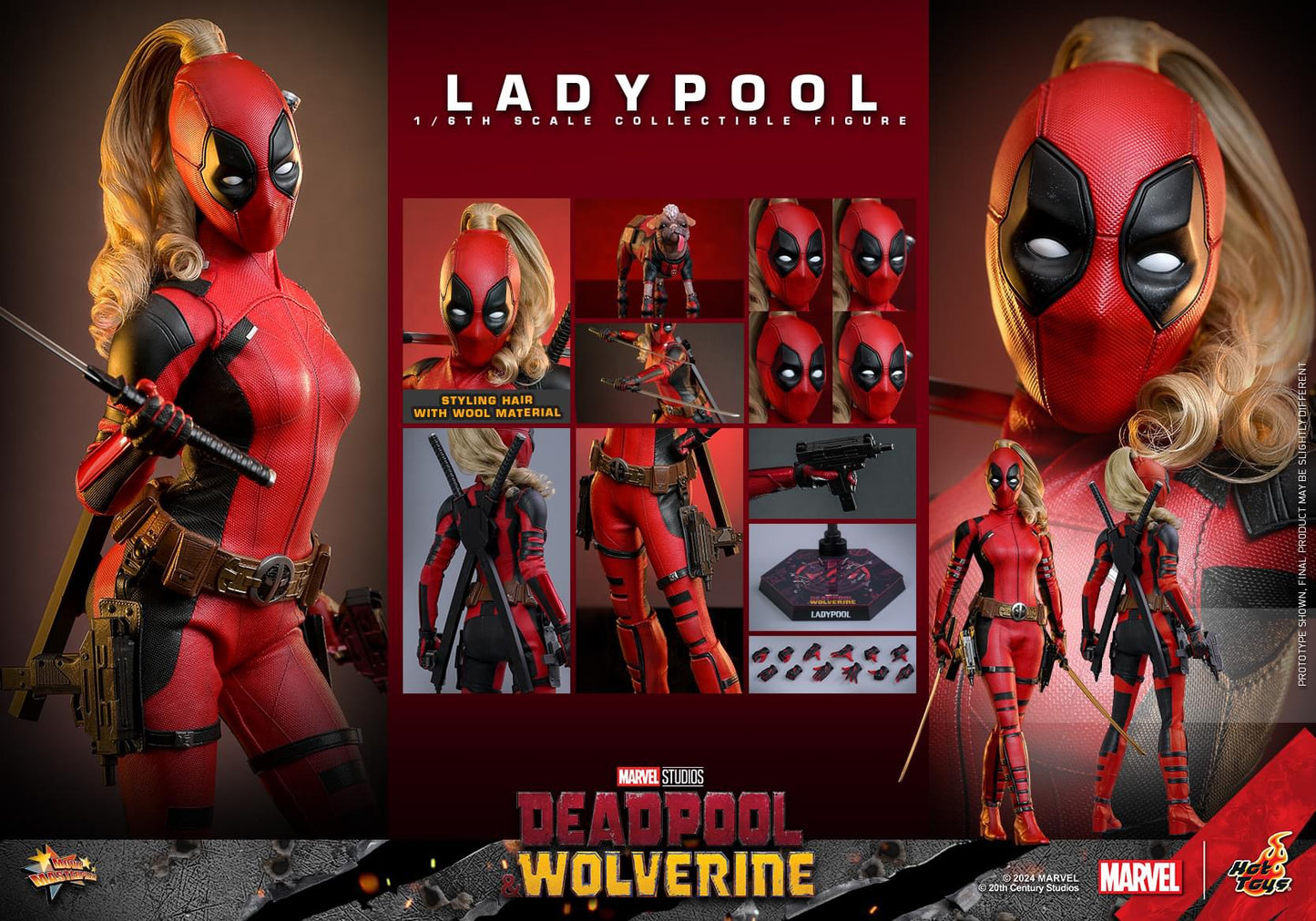 Hot Toys MMS747 DEADPOOL & WOLVERINE LADYPOOL 1/6TH SCALE COLLECTIBLE FIGURE