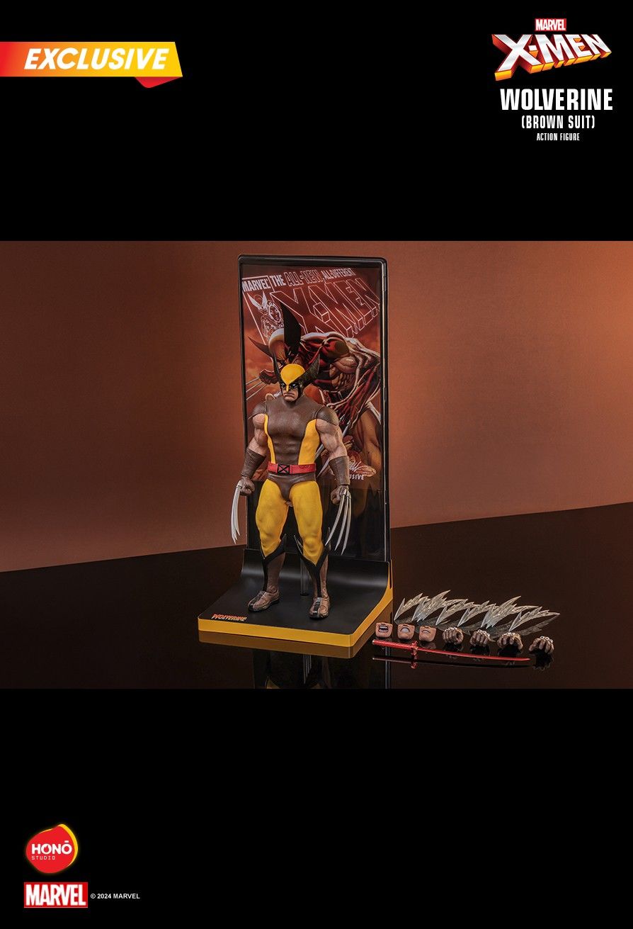 HOT TOYS HOŃO HS03 X-MEN WOLVERINE (BROWN SUIT) ACTION FIGURE