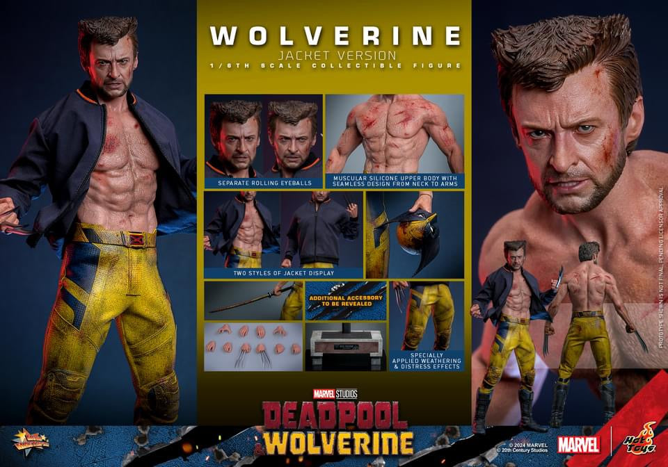 PRE-ORDER Hot Toys MMS756 Dadpool & Wolverine WOLVERINE (Jacket Version)