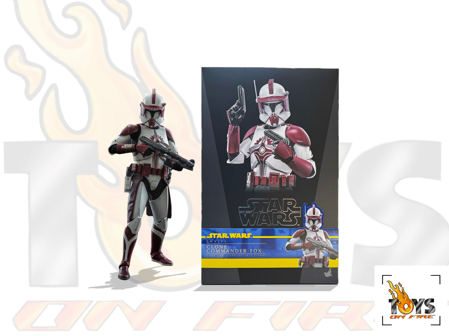 HOT TOYS TMS103 STAR WARS: THE CLONE WARS CLONE COMMANDER FOX 1/6TH SCALE COLLECTIBLE FIGURE