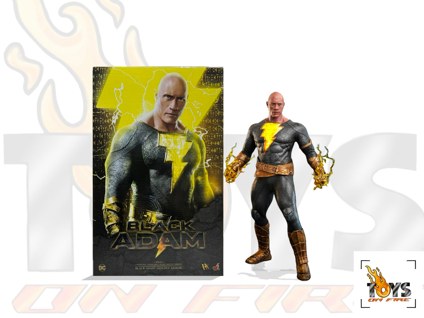 HOT TOYS DX31 BLACK ADAM BLACK ADAM (GOLDEN ARMOR) (DELUXE VERSION) 1/6TH SCALE COLLECTIBLE FIGURE