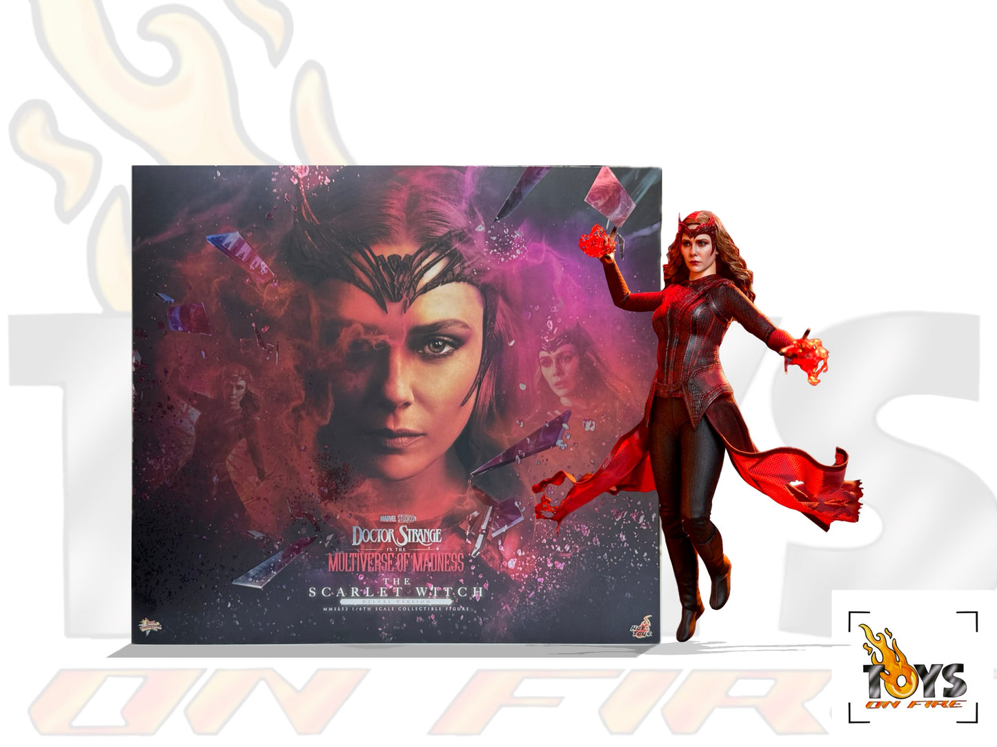 HOT TOYS MMS653 DOCTOR STRANGE IN THE MULTIVERSE OF MADNESS THE SCARLET WITCH DELUXE VERSION 1/6TH SCALE COLLECTIBLE FIGURE