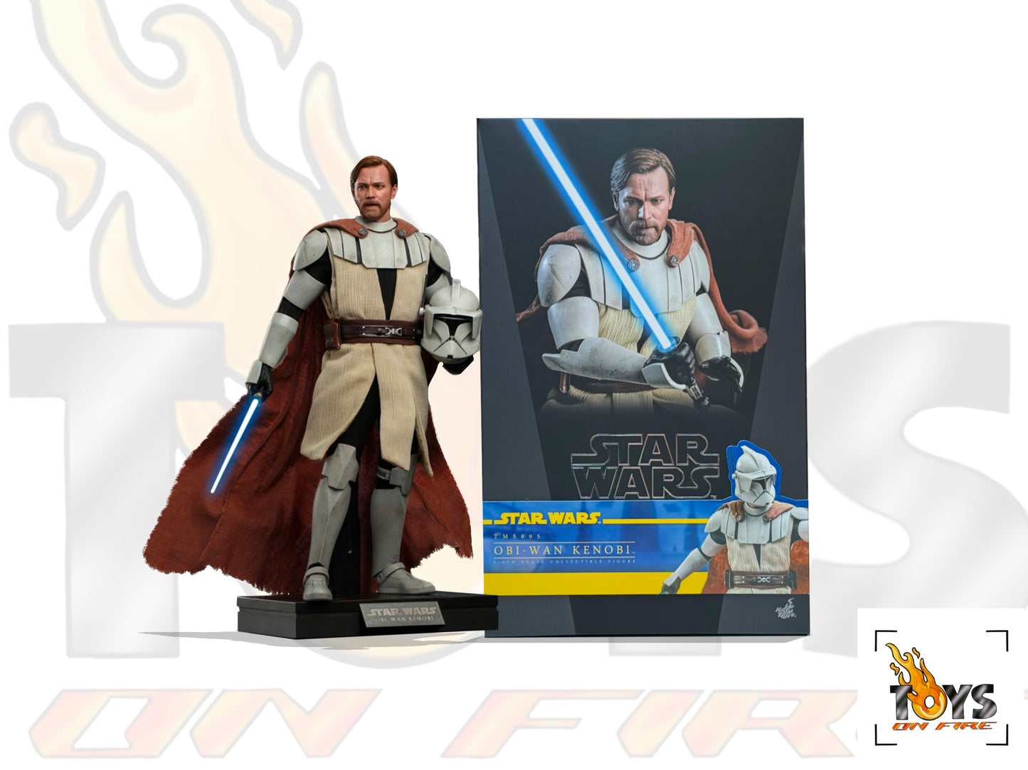 HOT TOYS TMS095 STAR WARS: THE CLONE WARS OBI-WAN KENOBI 1/6TH SCALE COLLECTIBLE FIGURE