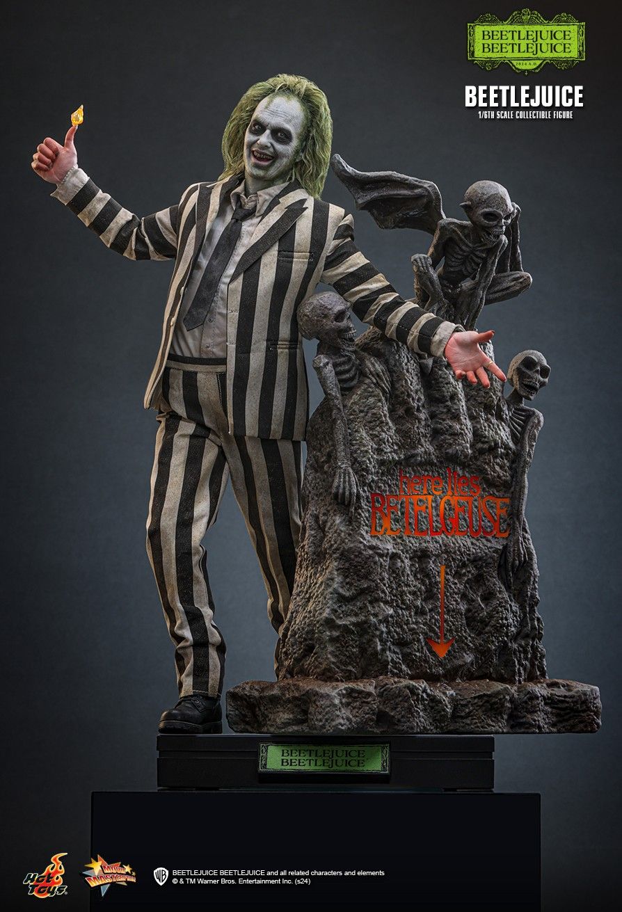 PRE-ORDER SECOND BATCH HOT TOYS MMS767 BEETLEJUICE ACTION FIGURE