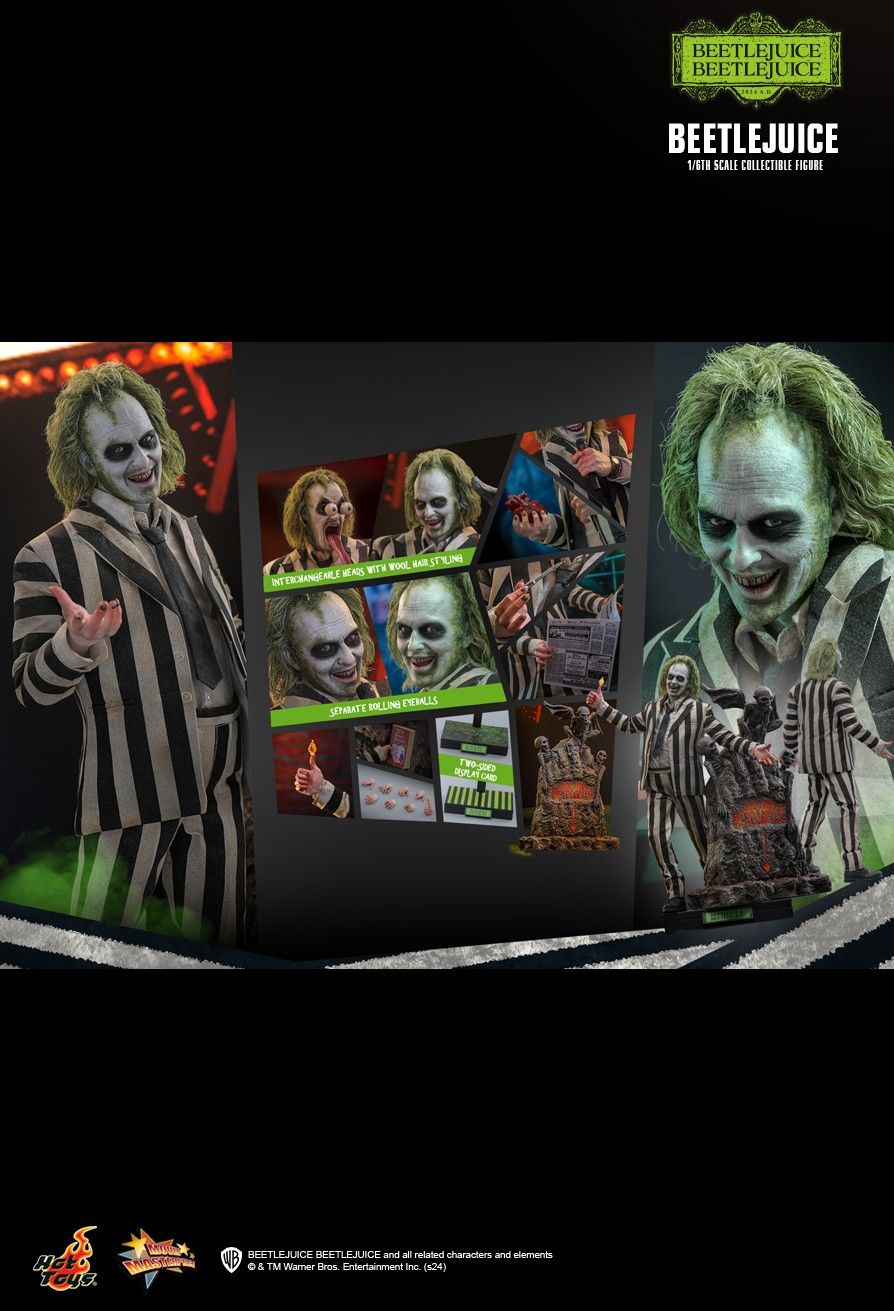 PRE-ORDER SECOND BATCH HOT TOYS MMS767 BEETLEJUICE ACTION FIGURE