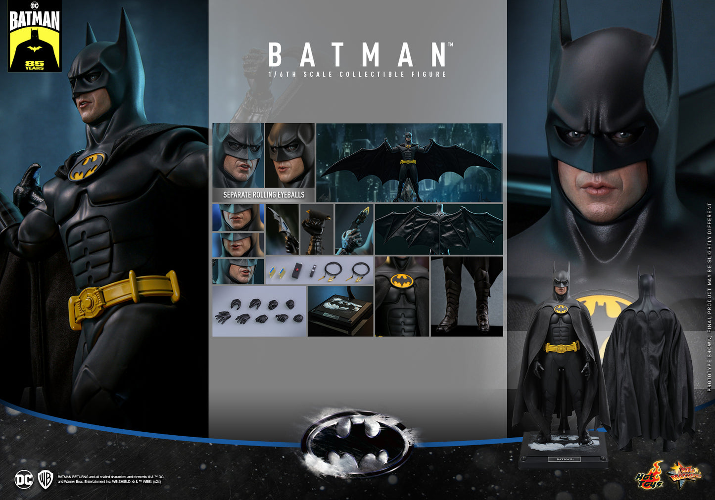 PRE-ORDER 2ND BATCH HOT TOYS MMS769 “BATMAN RETURNS” 1/6TH SCALE BATMAN COLLECTIBLE FIGURE