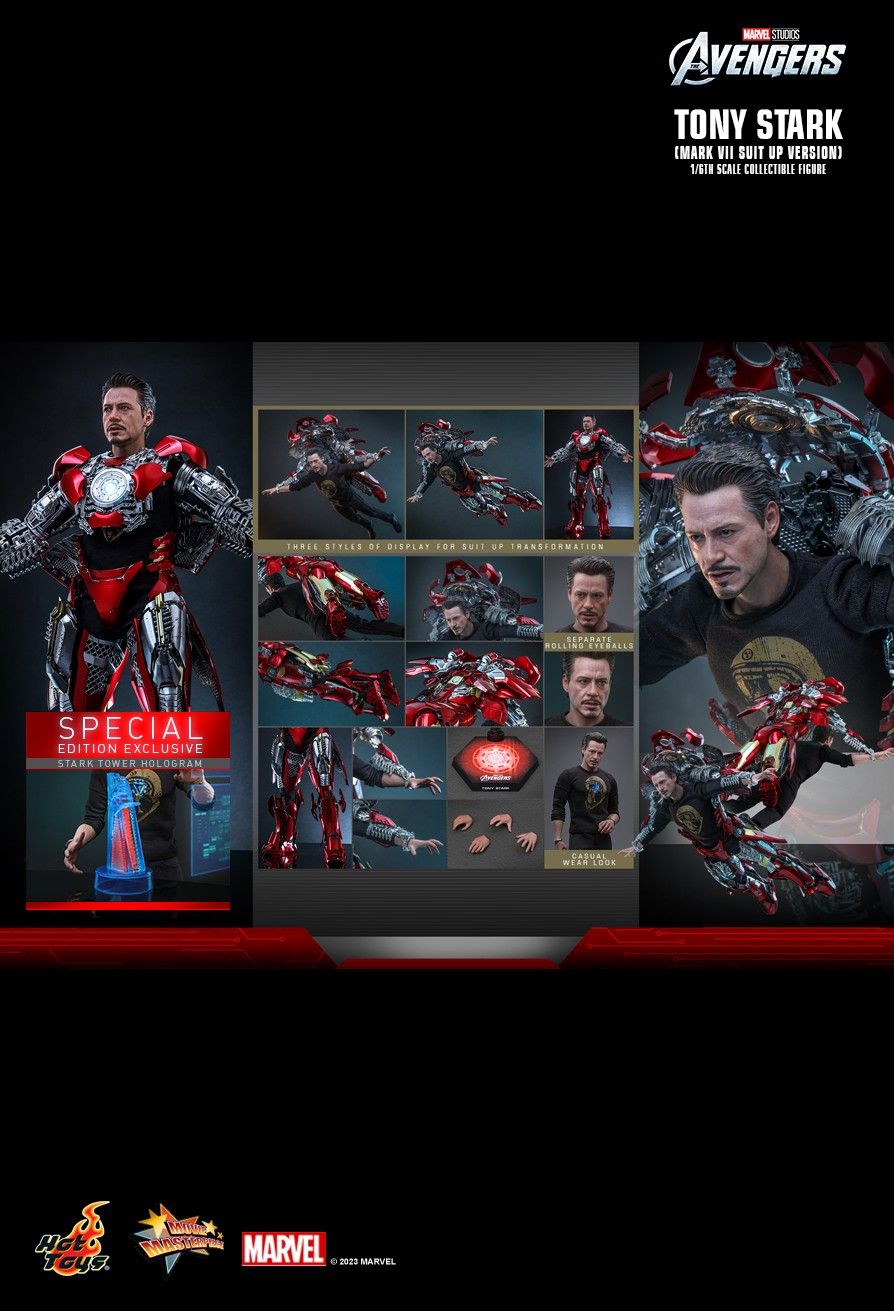 HOT TOYS MMS718B THE AVENGERS TONY STARK (MARK VII SUIT UP VERSION) 1/6TH SCALE COLLECTIBLE FIGURE (SPECIAL EDITION)