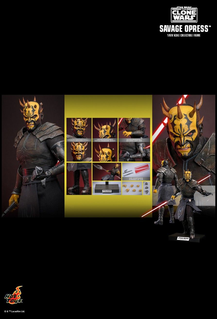 PRE-ORDER 2ND BATCH HOT TOYS TMS136 STAR WARS: THE CLONE WARS SAVAGE OPRESS 1/6TH SCALE COLLECTIBLE FIGURE