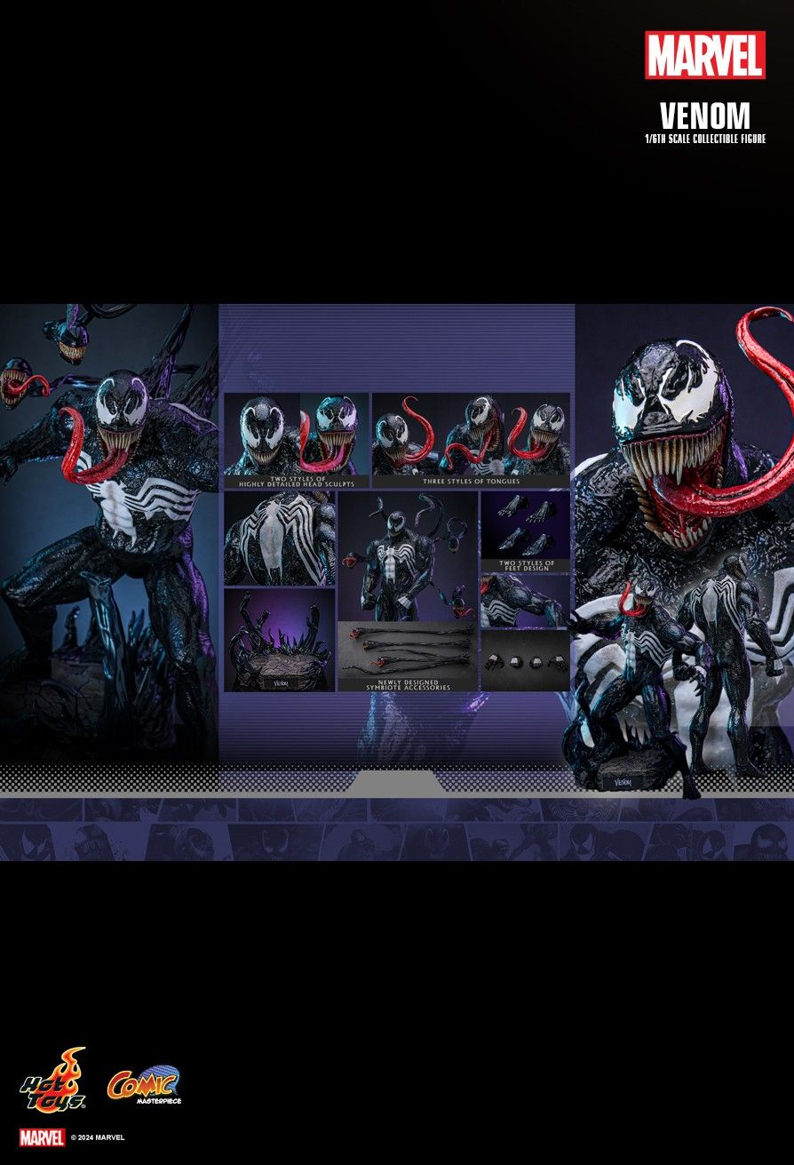 PRE-ORDER 2ND BATCH HOT TOYS CMS023 MARVEL COMICS VENOM 1/6TH SCALE COLLECTIBLE FIGURE