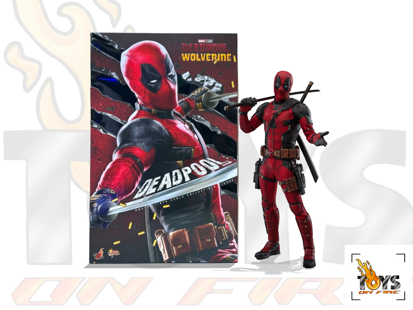 HOT TOYS MMS746 DEADPOOL & WOLVERINE DEADPOOL 1/6TH SCALE COLLECTIBLE FIGURE