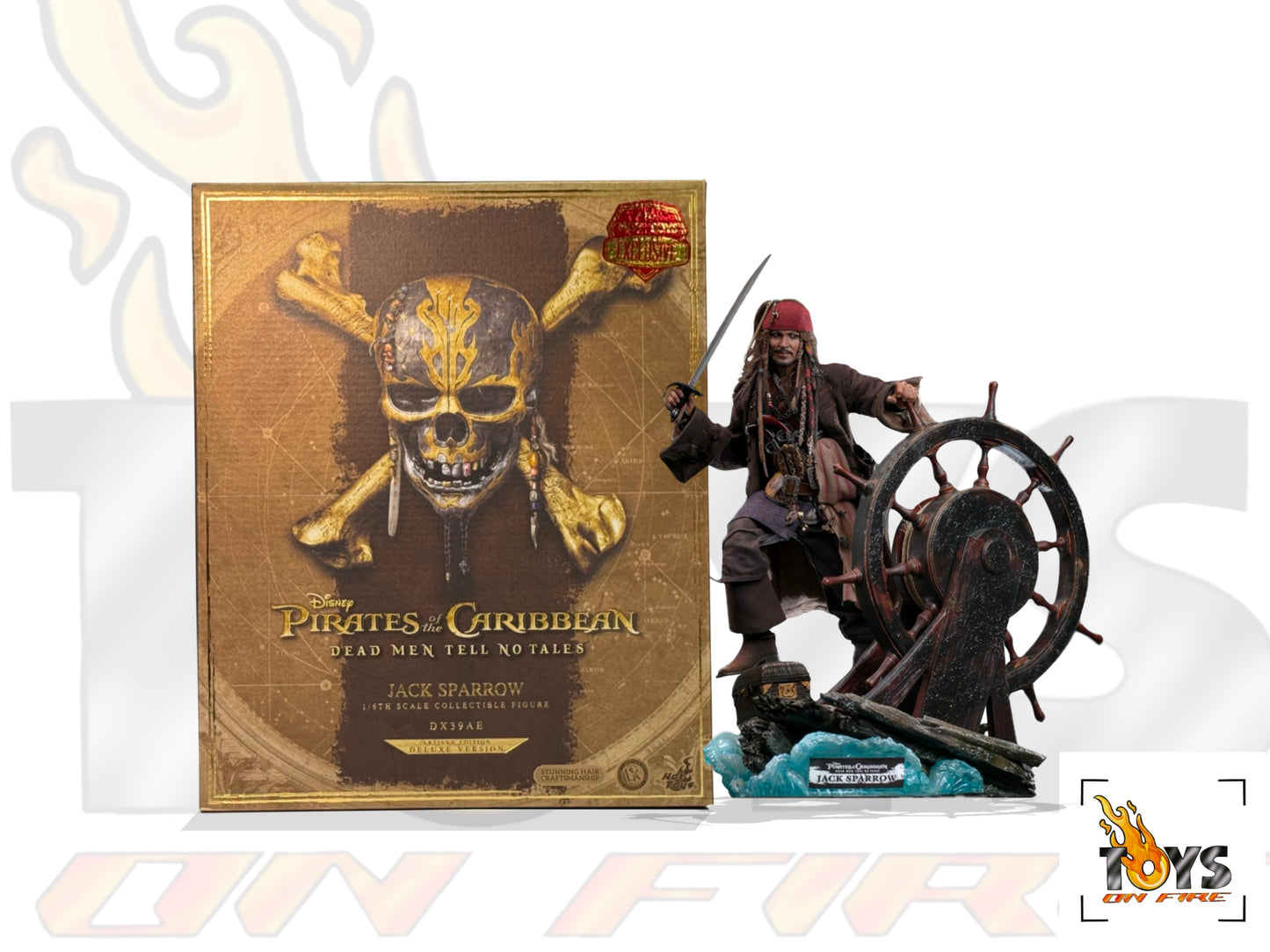 HOT TOYS DX39AE PIRATES OF THE CARIBBEAN: DEAD MEN TELL NO TALES JACK SPARROW (ARTISAN EDITION DELUXE VERSION) ARTISAN EDITION 1/6TH SCALE COLLECTIBLE FIGURE