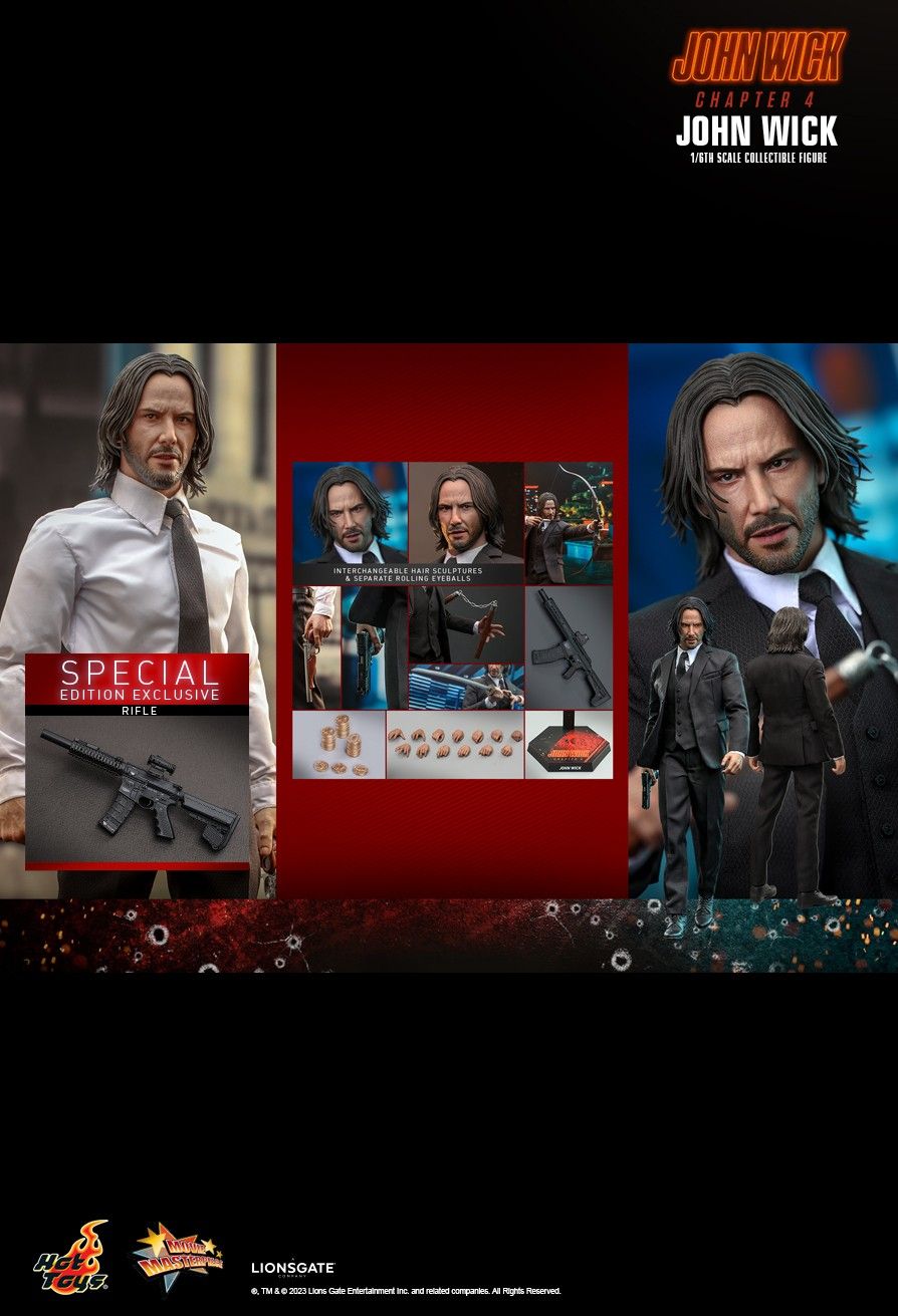 HOT TOYS MMS729B CHAPTER 4 JOHN WICK 1/6TH SCALE COLLECTIBLE FIGURE (SPECIAL EDITION)