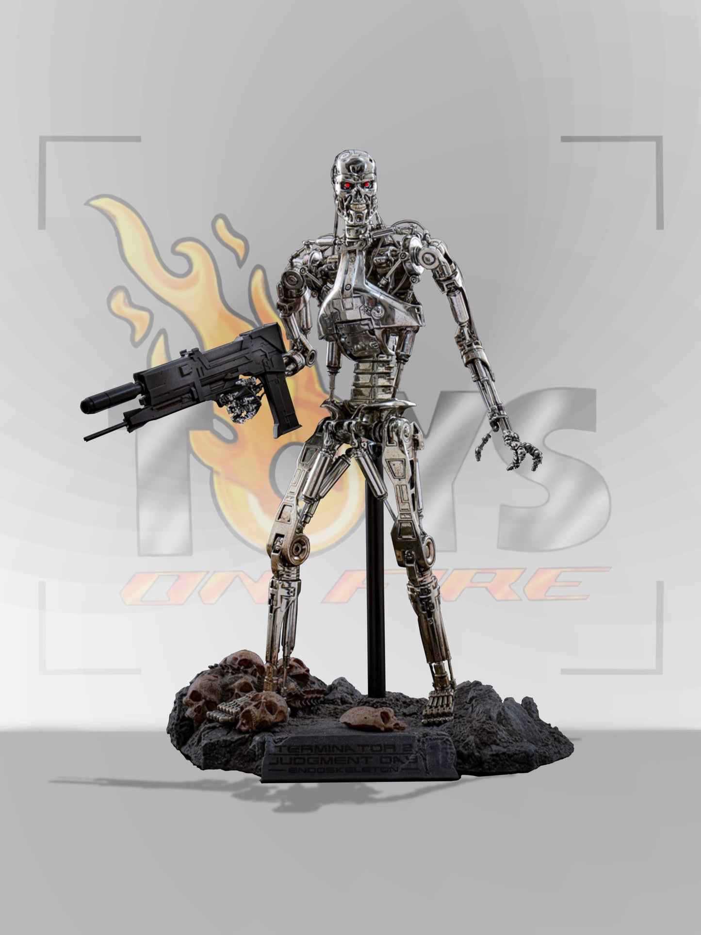 PRE-ORDER HOT TOYS MMS840D77 TERMINATOR 2: JUDGEMENT DAY DIECAST ENDOSKELETON (BATTLE DAMAGED) 1/6TH COLLECTIBLE FIGURE