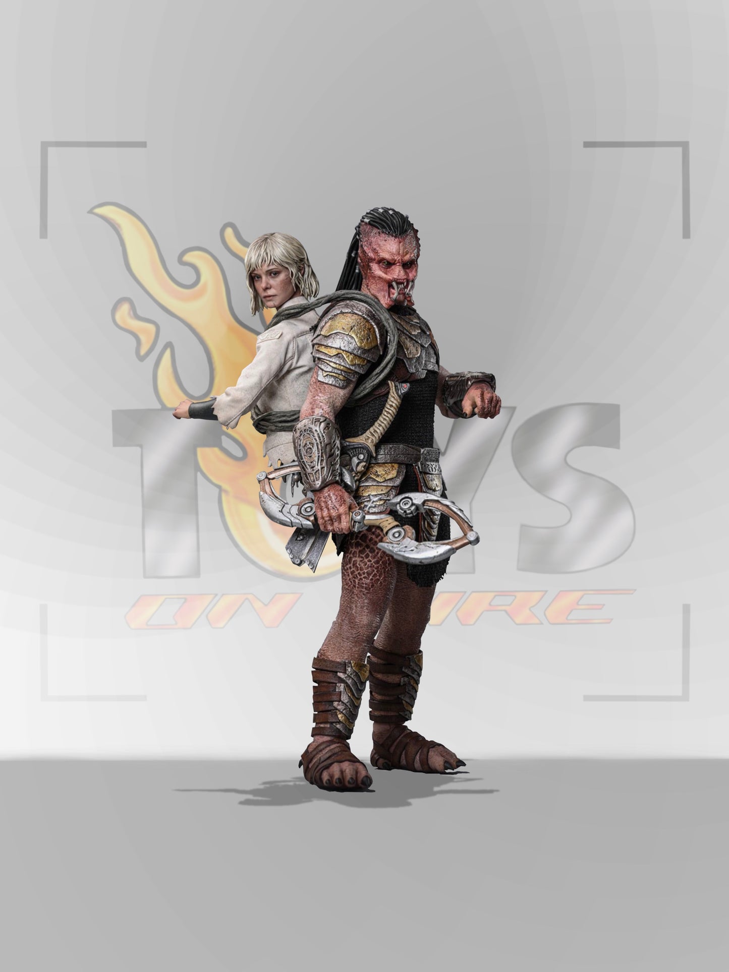 PRE-ORDER HOT TOYS MMS850 PREDATOR: BADLANDS DEK AND THIA 1/6TH SCALE COLLECTIBLE SET