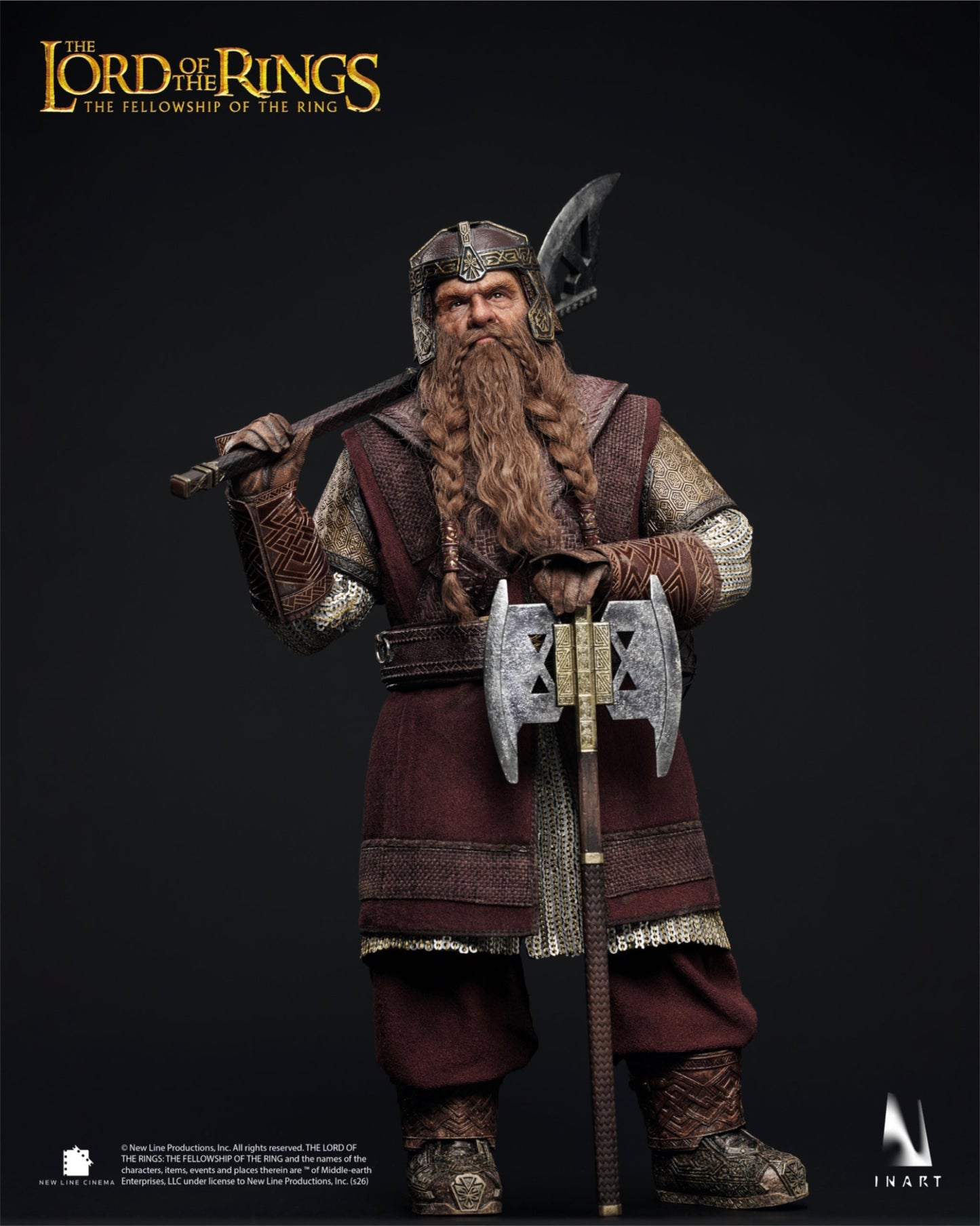 PRE-ORDER INART — The Lord of the Rings：The Fellowship of the Ring — Gimli 1/6 Collectable Figure