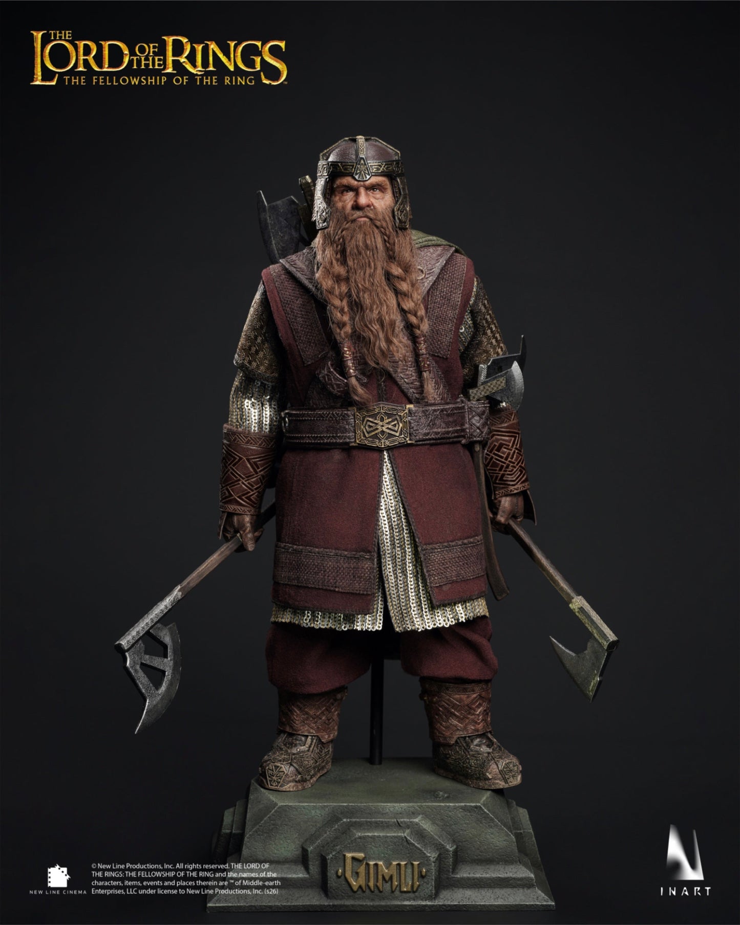 PRE-ORDER INART — The Lord of the Rings：The Fellowship of the Ring — Gimli 1/6 Collectable Figure